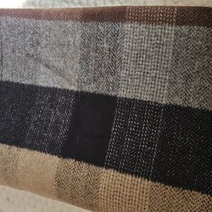 Express Brand NWT Checkered Scarf in Black and Brown Colors